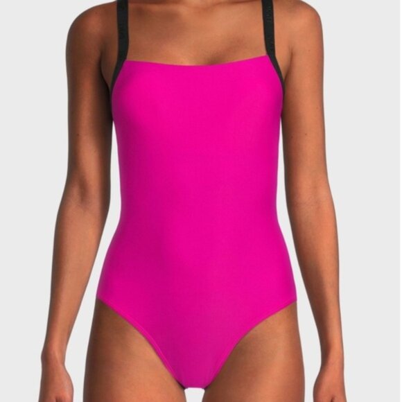 DKNY Fuchsia One Piece Bathing Suit size S - Picture 3 of 6